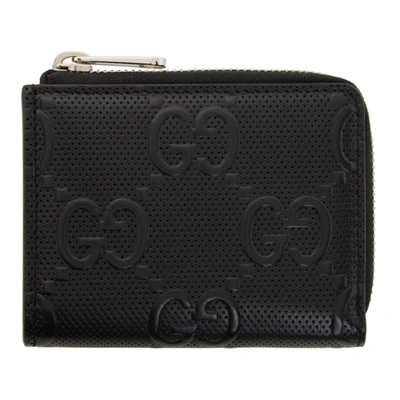 Gucci Black 'gg' Wallet In 1000 Black/black