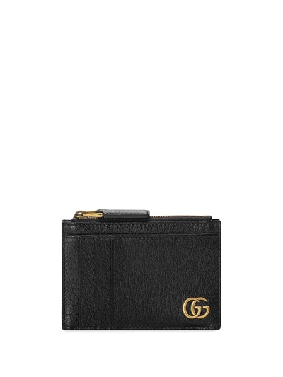 Gucci Gg Marmont Cardholder In Black