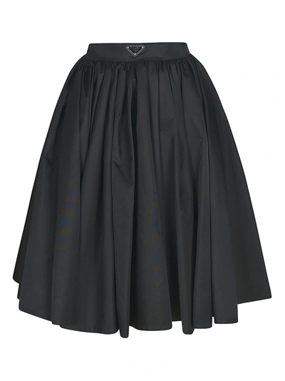 Prada Women's Black Polyester Skirt