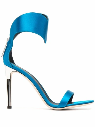 Giuseppe Zanotti Design Women's Blue Fabric Sandals
