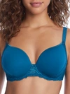 Simone Perele Promesse 3d Plunge Racerback Bra In Baltic Blue