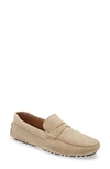 Nordstrom Brody Driving Penny Loafer In Sand Suede