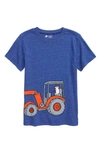 Tucker + Tate Kids' Graphic Tee In Blue Surf Heather Tractor