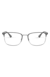 Ray Ban 52mm Optical Glasses In Grey Silver