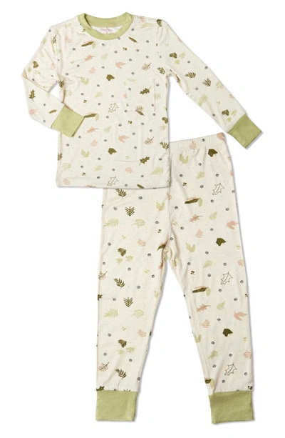 Baby Grey By Everly Grey Babies' Fitted Two-piece Pajamas In Nature