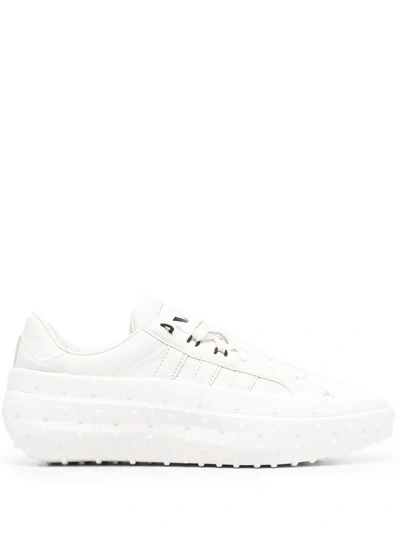 Y-3 Leather Low-top Sneakers In Weiss