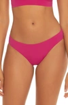 Becca Fine Line Ribbed Hipster Bikini Bottoms Women's Swimsuit In Cosmopolitan