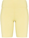 Sweaty Betty Super Sculpt 8 Biker Shorts W/ Pocket In Gelb