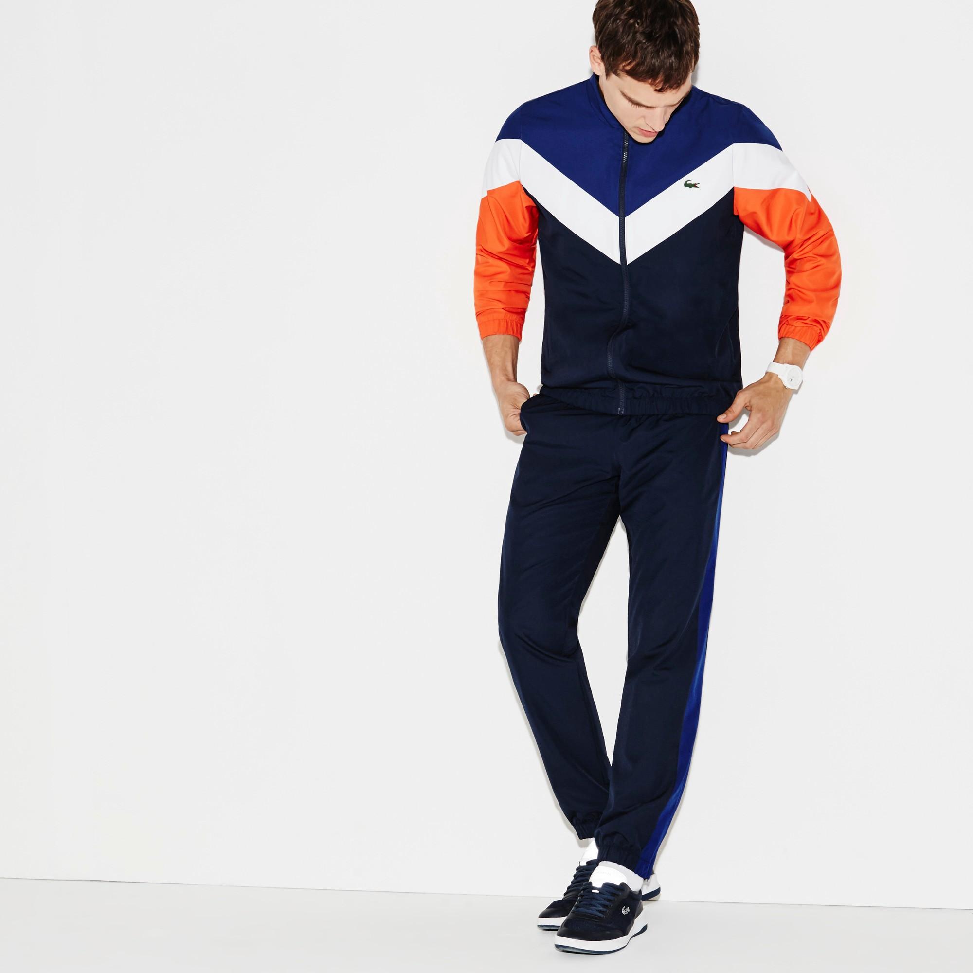 lacoste tracksuit navy