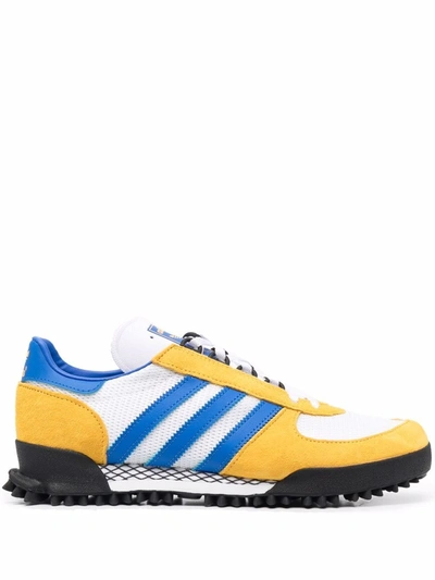 Adidas Originals Marathon Shoes - White/gold/blue In Multi
