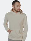 The Normal Brand Terry Pop-over Hoodie In White
