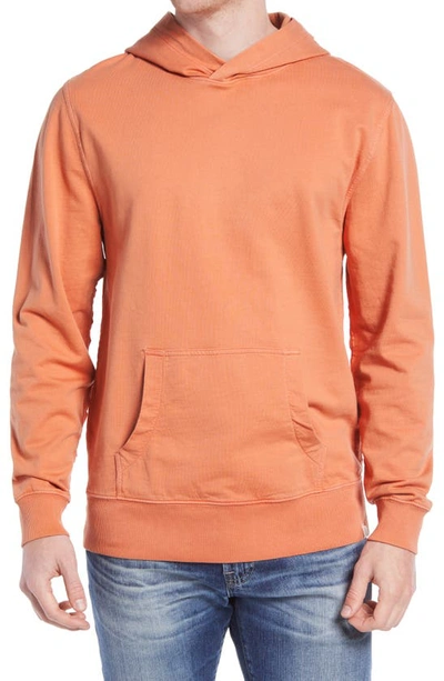 The Normal Brand Terry Pop Over Hoodie In Orange