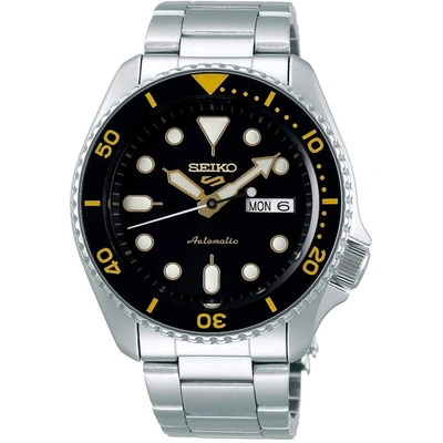Seiko Men's Automatic 5 Sports Stainless Steel Bracelet Watch 43mm In Grey