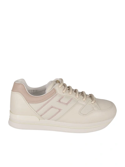 Hogan H222 Sneakers In Beige And Pink