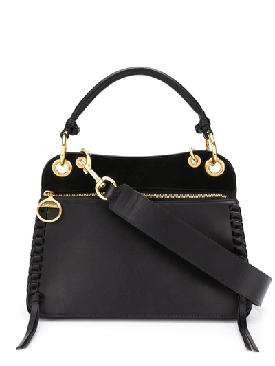 See By Chloé Leather Tote Bag With Gold-tone Detailing In Black