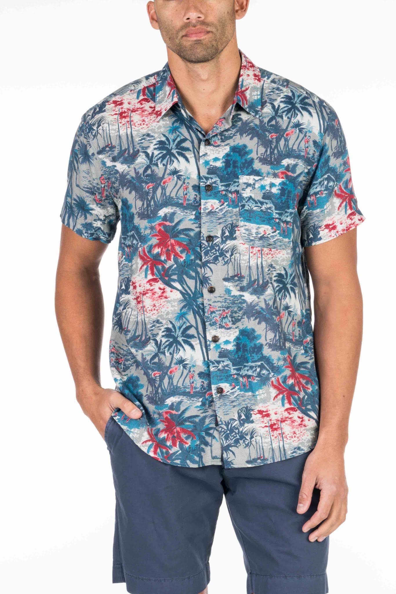Faherty Rayon Hawaiian Shirt - Tahitian Dreams | ModeSens
