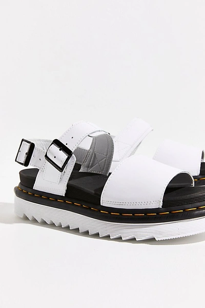 Dr. Martens' Voss Coated-leather Platform Sandals In White