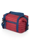 Picnic Time Midday Quilted Washable Insulated Lunch Bag In Red
