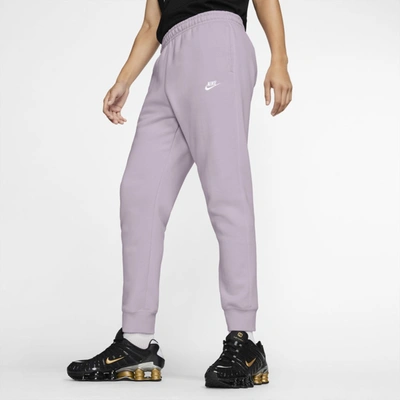 Nike Men's Sportswear Club Fleece Joggers In Iced Lilac,iced Lilac,white