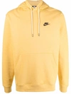 Nike Sportswear Men's Pullover Hoodie In Solar Flare,dark Smoke Grey