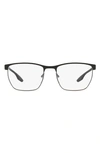 Prada 55mm Optical Glasses In Clear