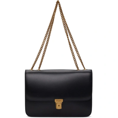 Saint Laurent Tuc Medium Leather Shoulder Bag In Black