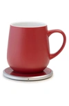Ohom Ui Self-heating Mug, 12 Oz. In Coral Red