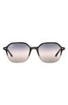 Ray Ban 53mm Gradient Square Sunglasses In Grey Havana