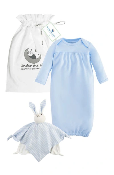 Under The Nile Babies' 2-piece Organic Cotton Gift Set In Blue