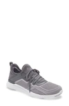 Apl Athletic Propulsion Labs Techloom Tracer Knit Training Shoe In Smoke / Cement / White