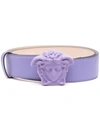 Versace Purple Monochrome Medusa Belt In Pink & Purple