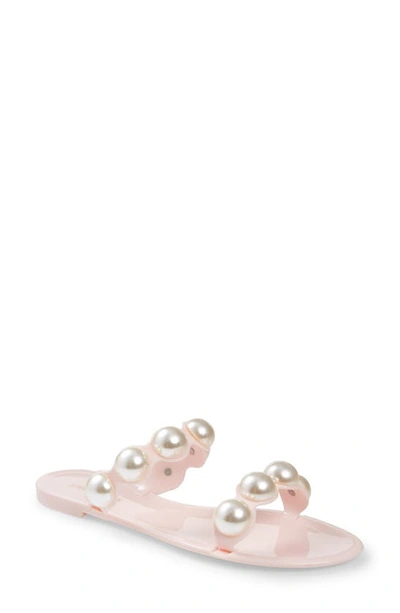 Steve Madden Women's Treats Embellished Jelly Slide Sandals In