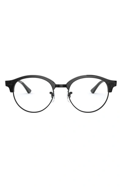 Ray Ban 47mm Optical Glasses In Top Black