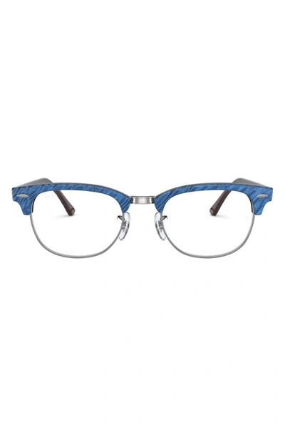 Ray Ban 5154 51mm Optical Glasses In Top Blue