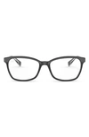 Ray Ban 52mm Square Optical Glasses In Top Black