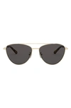 Michael Kors 58mm Pilot Sunglasses In Lite Gold