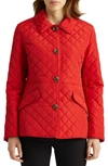 Lauren Ralph Lauren Diamond Quilted Jacket In Summer Red