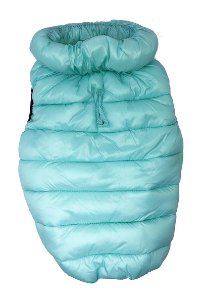 Pet Life 'pursuit' Quilted Ultra-plush Thermal Dog Jacket In Aqua