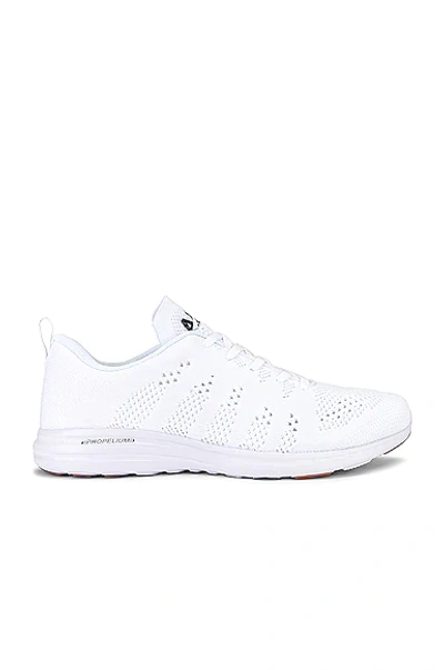 Apl Athletic Propulsion Labs Techloom Pro Knit Running Shoe In White