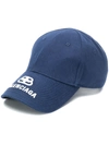 Balenciaga Bb Logo Cap In Blue