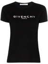Givenchy Logo Print T-shirt In Black
