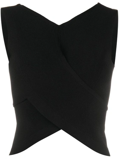 Off-white Women's Black Fabric Top
