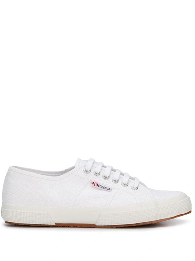 Superga Women's White Cotton Sneakers
