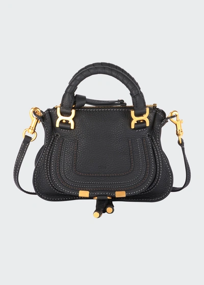 Chloé Marcie Mini Satchel Bag In Black