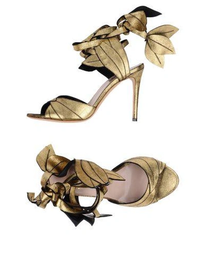 Vivienne Westwood Sandals In Gold