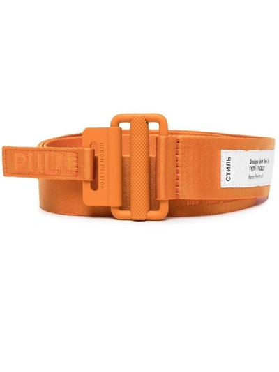 Heron Preston Belts In Orange Oran