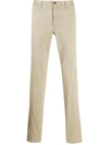 Incotex Straight-leg Chinos Trousers In Neutrals