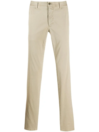 Incotex Straight-leg Chinos Trousers In Neutrals