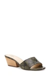 Botkier Women's Carlie Suede Mid Heel Slide Sandals In Match Snake