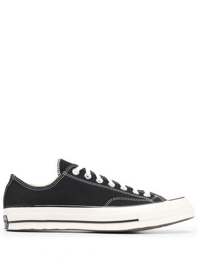 Converse Lace-up Low-top Sneakers In Black